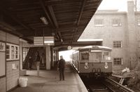 S-Bahnhof Sundgauer Stra&szlig;e, Datum: 03.03.1985, ArchivNr. 40.44